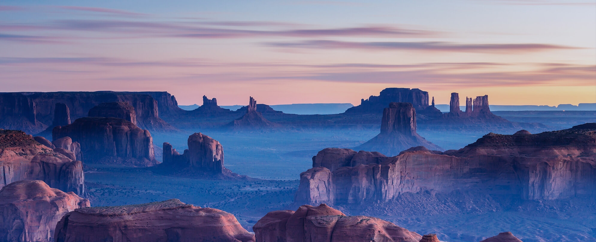 Sunset in Hunts Mesa, Monument Valley, Arizona